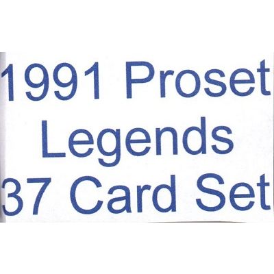 1991 Pro Set 37-card Nascar Legends Racing Sub Set