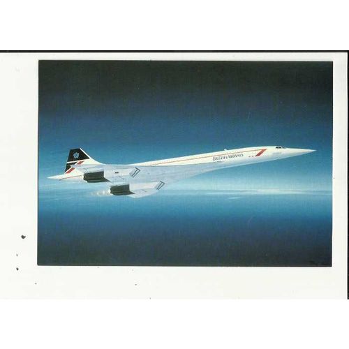 Aviation BRITISH AIRWAYS CONCORDE Company Postcard (PC027)
