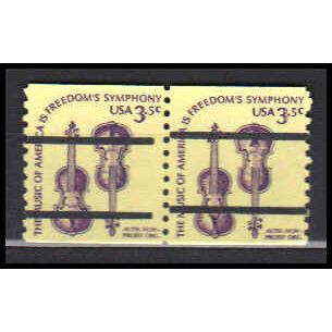 1813a 3.5c Violins Fine MNH Dry Gum Gap Pair PreCnx CA0373