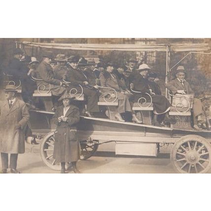 German Unidentified Carriage Coach Antique Postcard