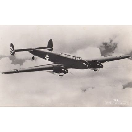 Unidentified WW2 Plane Military Liverpool War 6 Real Photo Aircraft Postcard