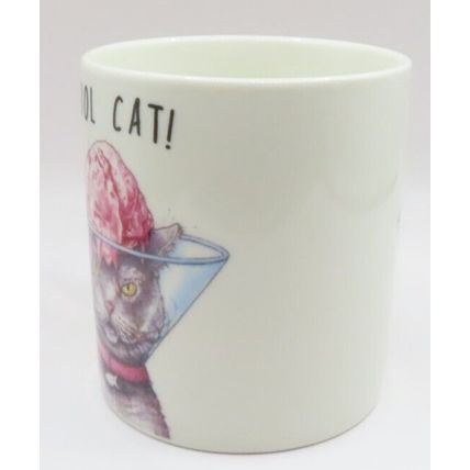 Cool Cat! Mug Fine China Cat Wearing Icecream Pun 9.5 CM Gift Drink Beverage Fun