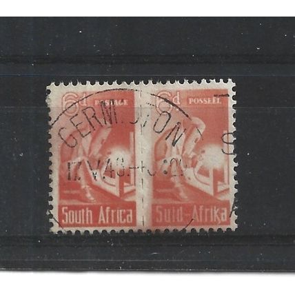 SouthAfrica.SG102 6d Electric Welding Pair.Fine Used.Aug25c