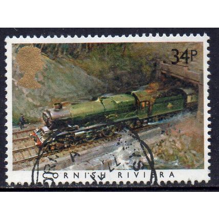 GB 1985 Famous Trains - Cornish Riviera 34p Used