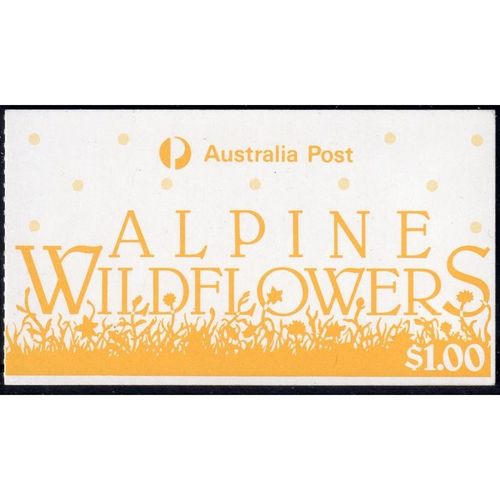 AUSTRALIA - $1 ALPINE WILDFLOWERS BOOKLET FRESH UN M/MINT (G84/2)