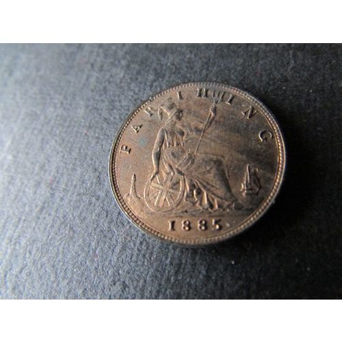 1885 QUEEN VICTORIA FARTHING - COIN - 2. AS