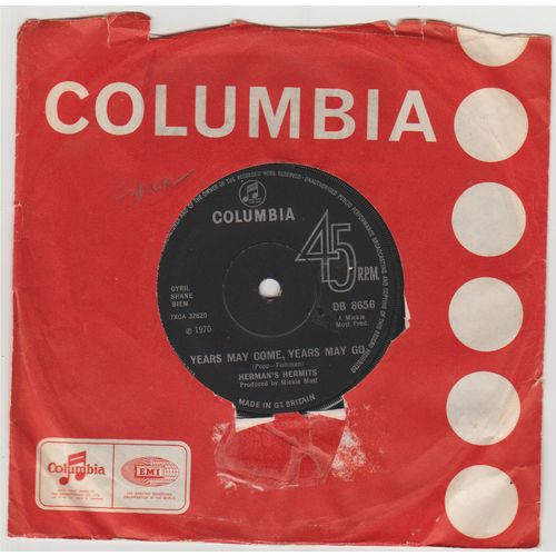 Years May Come Years May Go 1970 Hermans Hermits on Columbia label