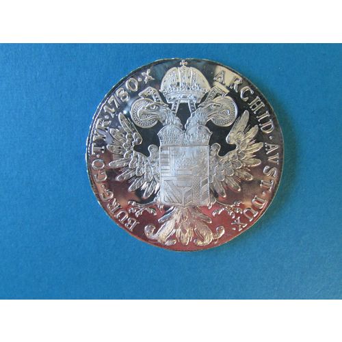 1780 AUSTRIA MARIA THERESA SILVER PROOF THALER. AAA