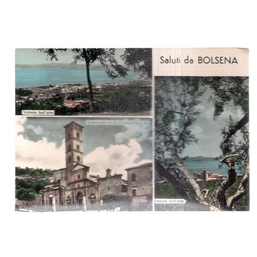 BOLSENA, ITALY. unused vintage postcard multiview #