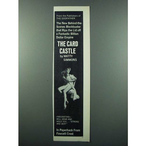 1971 Fawcett Crest The Card Castle Novel Ad