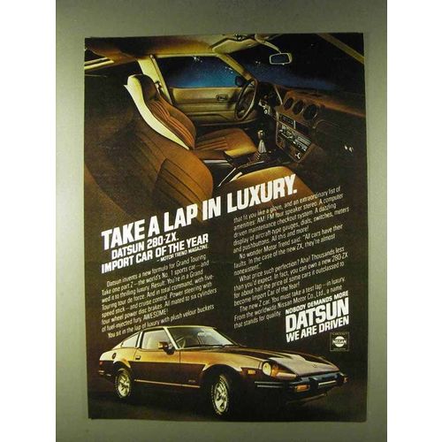 1979 Datsun 280-ZX Car Ad - Take a Lap in Luxury