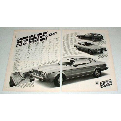 1979 Datsun 810 Sport Coupe, Sedan, Wagon Ad!
