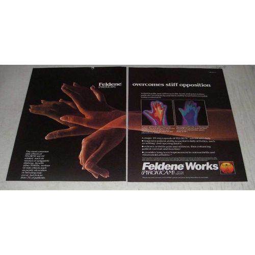 1988 Pfizer Feldene Ad - Stiff Opposition