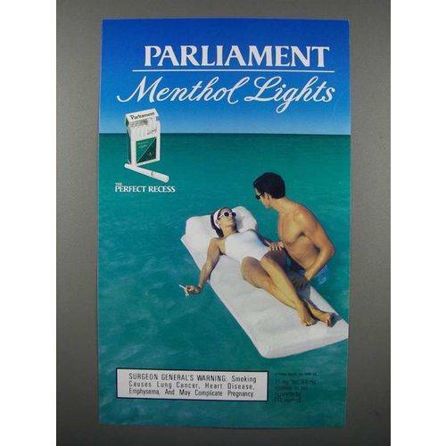 1999 Parliament Menthol Lights Cigarette Ad