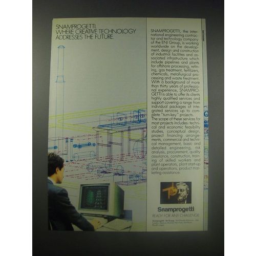 1990 Snamprogetti ENI Group Ad - Creative Technology