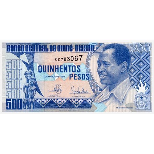 1990 Guinea Bissau 500 Pesos Banknote UNC