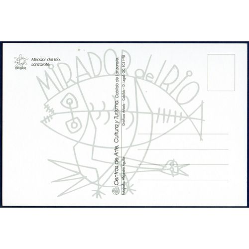 SPANISH POSTCARD MIRADOR DEL RIO LANZAROTE