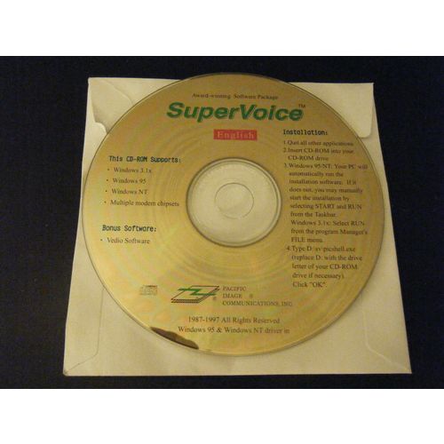 SuperVoice - English (PC, 1997) - Disc Only!!!