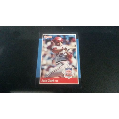 1988 Donruss All-Stars Card # 33 Jack Clark Excellent (5) St Louis Cardinals