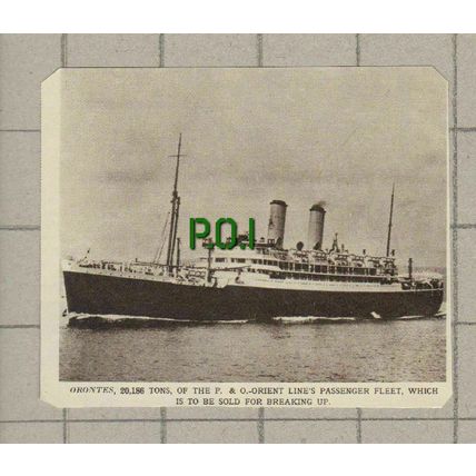(4338) P & O Orient Line ORONTES - 1961 Clip