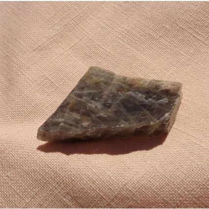 E Black Moonstone 1.125 Inch Raw Stone Crystal Energy Work 2 Flat Sides