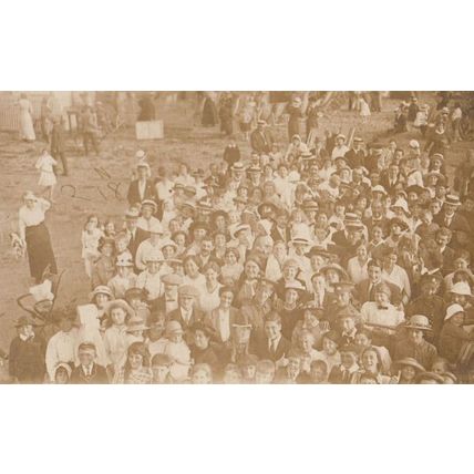Margate Kent Beach Procession Antique Real Photo Postcard
