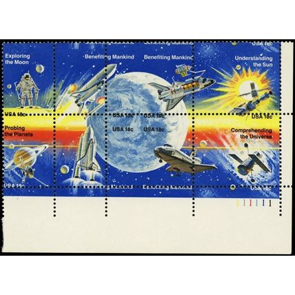 1919a, Scarce Misperforation Shift ERROR PB of Eight Stamps - Stuart Katz