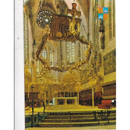 Palma de Mallorca interior de la Catedral Spain Postcard unused VGC