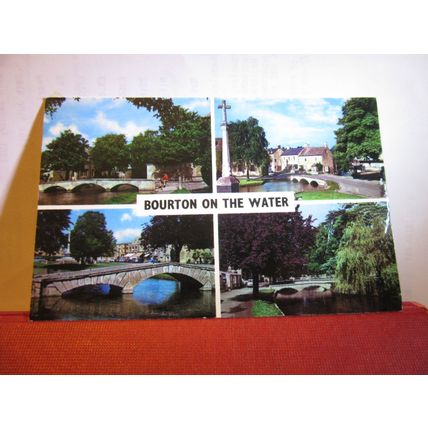multiview, BOURTON-ON-THE-WATER, Glos. used postcard Colourmaster 1979 pm =
