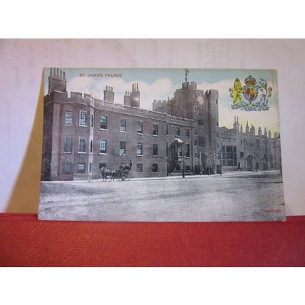 ST. JAME'S PALACE, LONDON used antique postcard by D G & D 1905 pm =