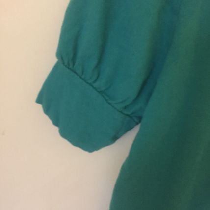 Preowned O'Neill Women's Medium Blue Short Sleeve Blouse