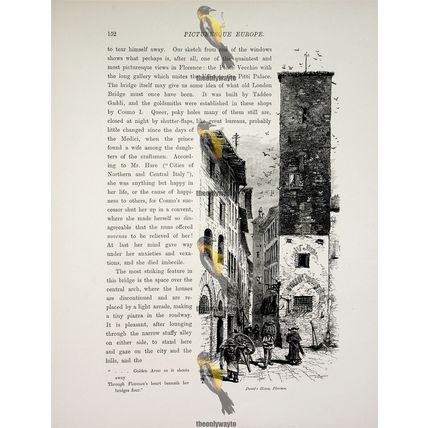 Florence, Dante's House, North Italy, Book Illustration (Print), c1875