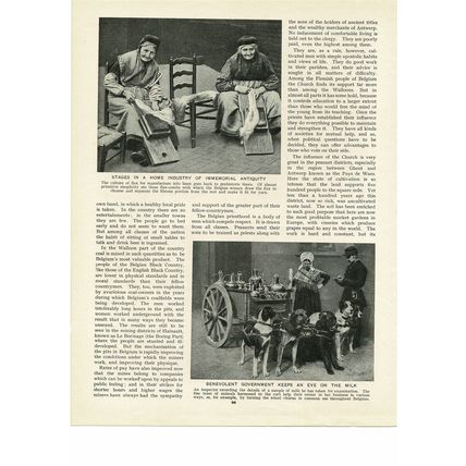 Holy Blood, Bruges, Belgium (Women Working On Reverse), Book Illustration, c1930