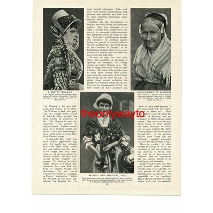 Holy Blood, Bruges, Belgium (Flemish Women On Reverse), Book Illustration, c1930