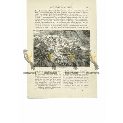 Chevy Chase, Battle, Otterburn, Northumberland, Book Illustration (Print), 1891