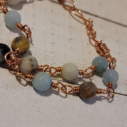 Handmade Amazonite Double Strand Bracelet