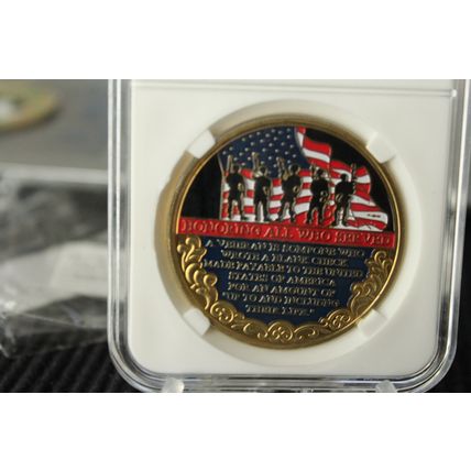 American Eagle Head Veteran Challenge Coin - Collectible Medal of Honor Commemor