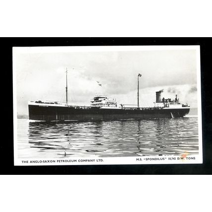 TA0935 - UK - Anglo-Saxon Oil Tanker - Spondilus - postcard