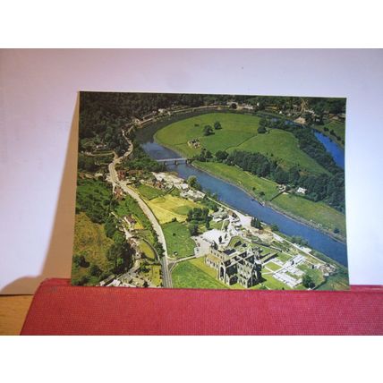 aerial view, TINTERN ABBEY, MONMOUTHSHIRE used postcard Dept. of Enviro 1979 pm=