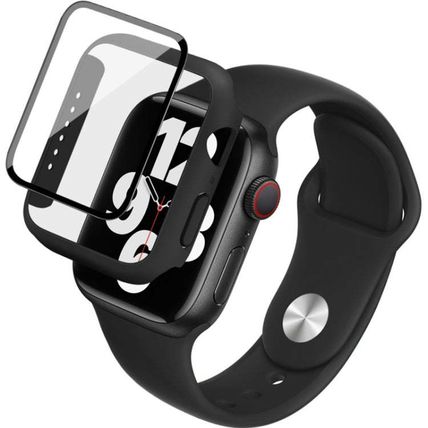 imak Silicone Watch Band PC Frame with Tempered Glass Film, For Apple Watch SE 2