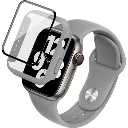 imak Silicone Watch Band PC Frame with Tempered Glass Film, For Apple Watch SE 2