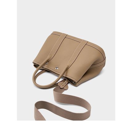 Women Genuine Leather Tote Bag Handbags Bronze