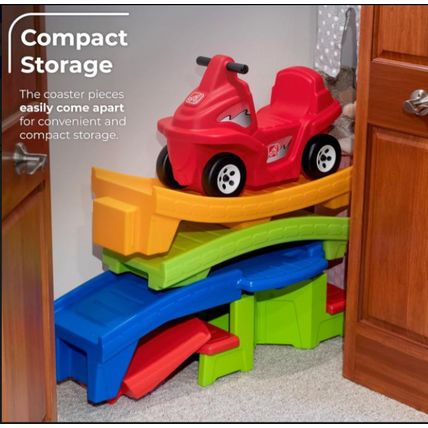 Step2 Up & Down Roller Coaster Kids Ride On Toy, Push Car, Indoor/Outdoor Playse