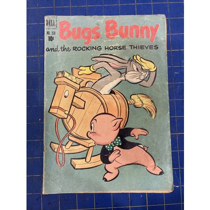 BUGS BUNNY #338 (FN) "Bugs Bunny and The Rocking Horse Thieves"~DELL FOUR COLOR