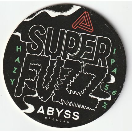 UNUSED KEG CLIP FRONT - ABYSS BREWING - SUPER FUZZ HAZY IPA