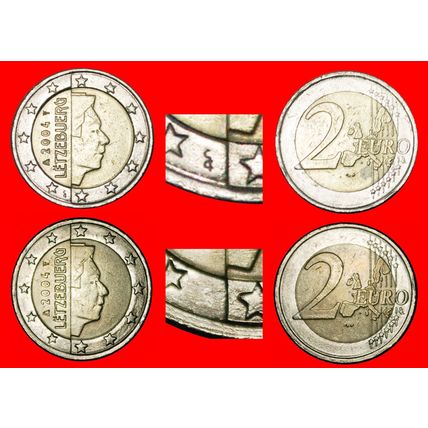 Ⰶ NETHERLANDS PHALLIC 2002-2025:LUXEMBOURG★2 EUROS 2004 ERR★LOW START★NO RESERVE