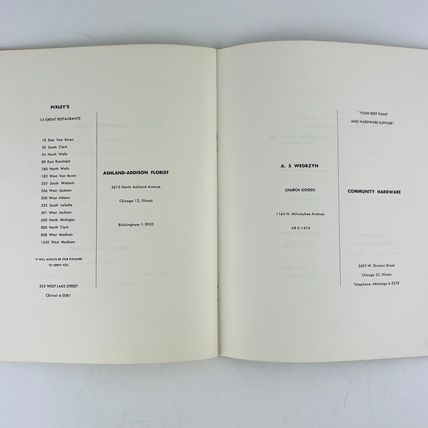 Chicago St Mark Church & Parish Dedication Book 1963
