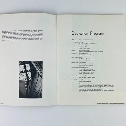 Chicago St Mark Church & Parish Dedication Book 1963