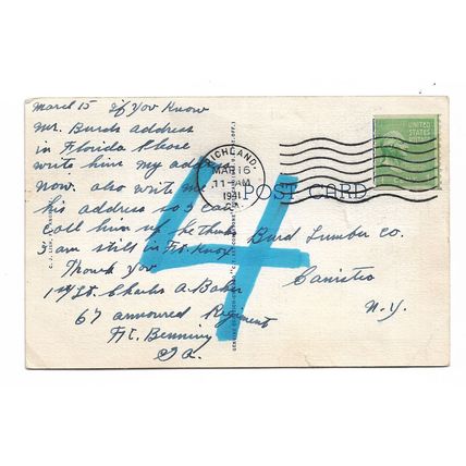 Postcard USA KY Kentucky Fort Knox Cavalry Barracks 1941 to 67th Armoured Regt
