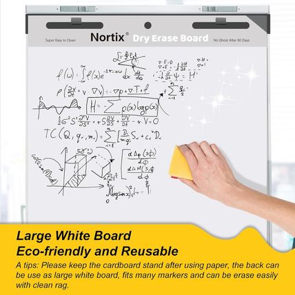 Nortix Flip Chart Paper, Sticky Easel Pads, Chart Paper for Teachers, Upgraded D